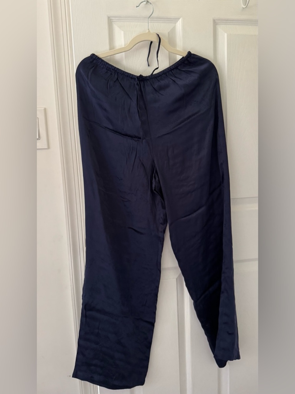 august silk Navy Satin Button-Down Shirt and pants - Picture 7 of 7